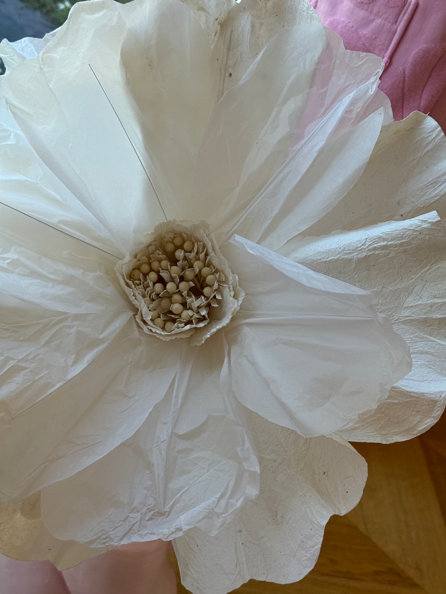 Giant Paper Flower White