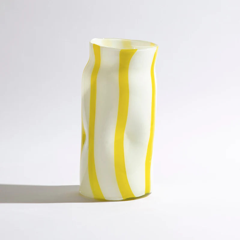 Vase ~ Candy Cylinder Glass ~ Citrus