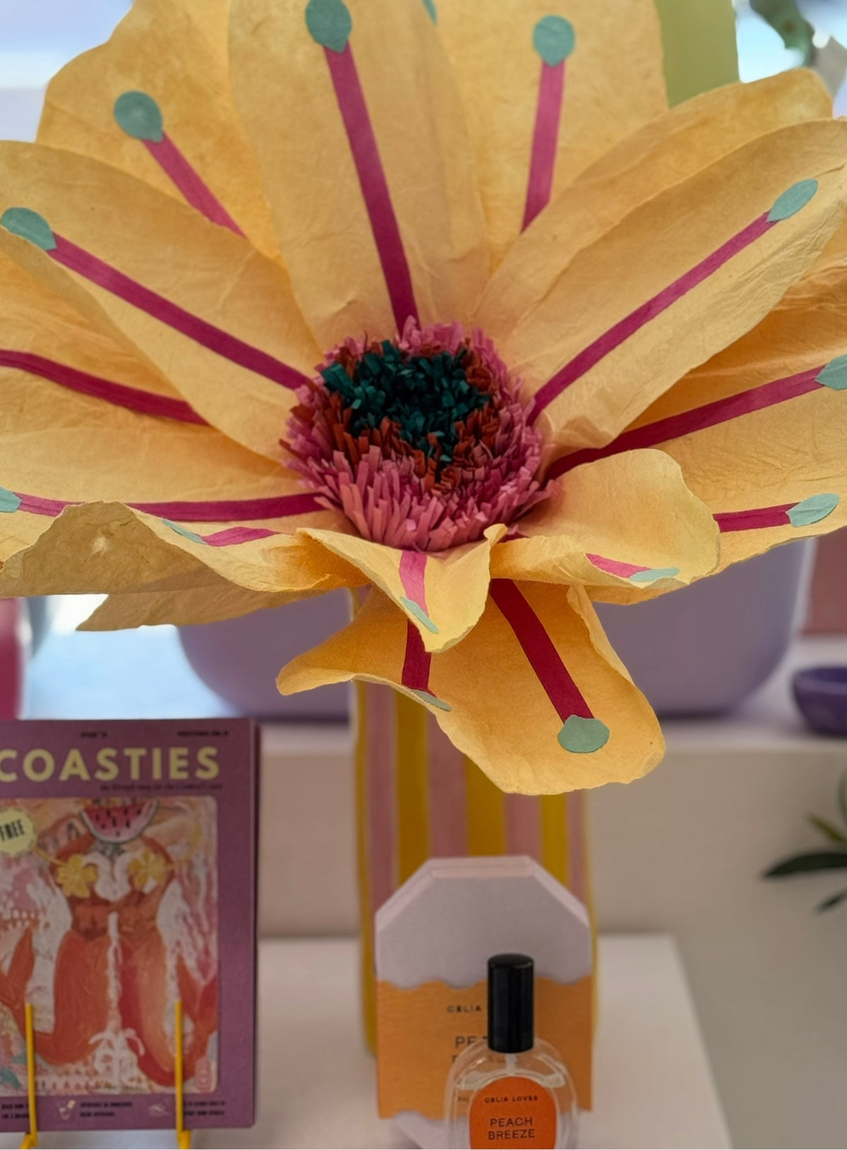 Giant Paper Flower ~ Apricot