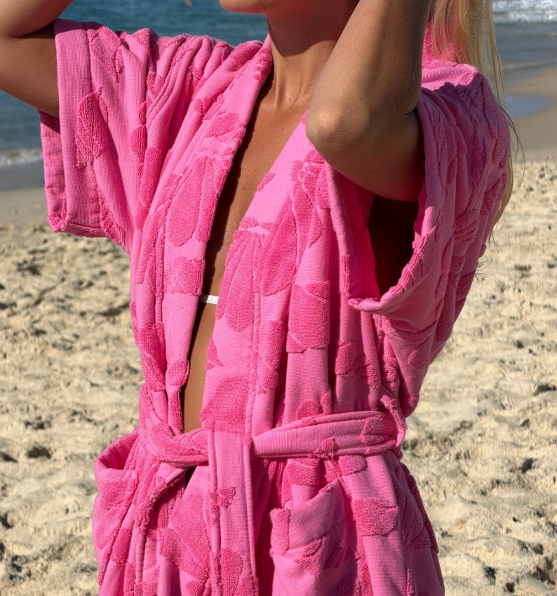 Beach Bathrobe ~ Fuschia