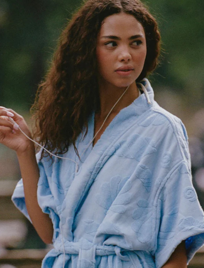 Beach Bathrobe ~ Blue