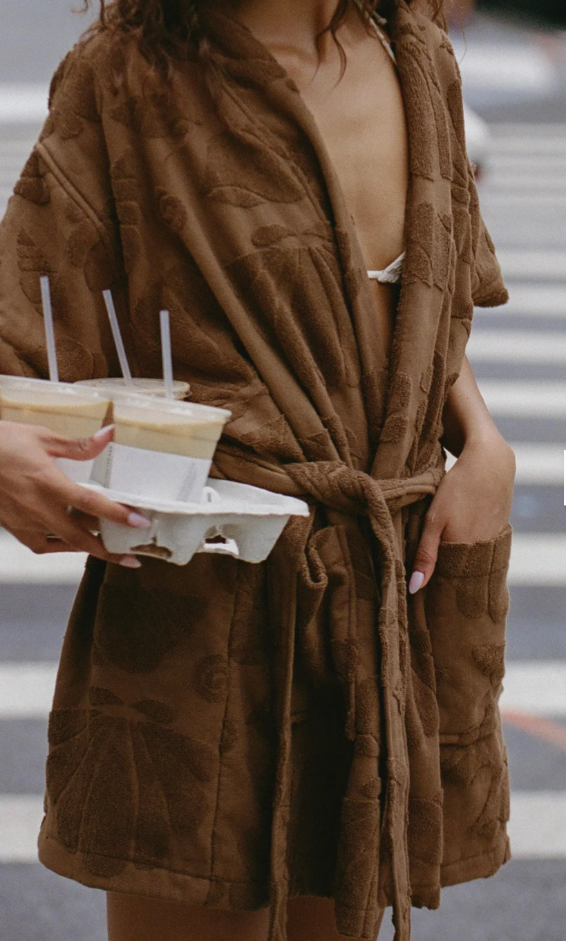 Beach Bathrobe ~ Chocolate