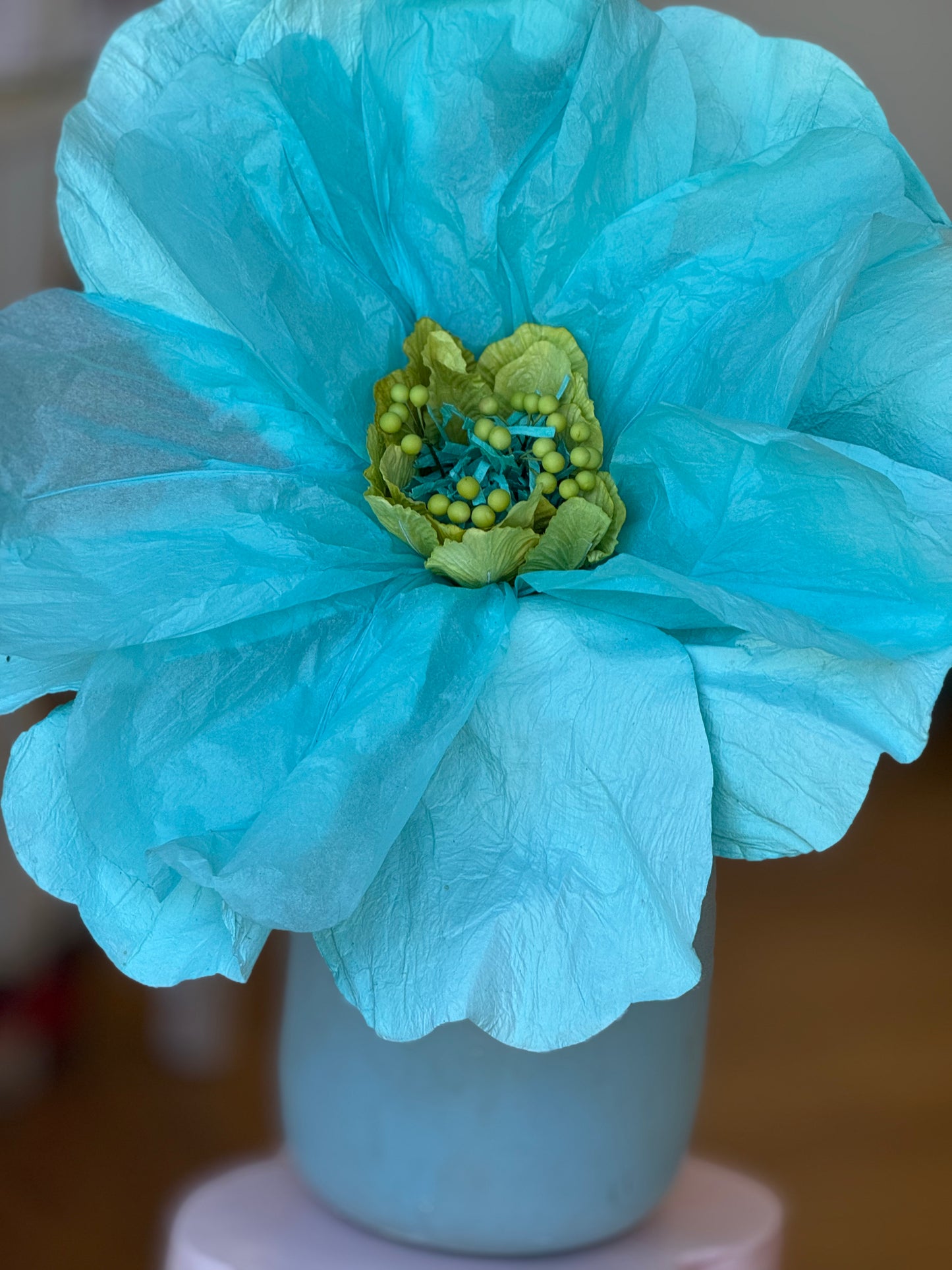 Paper Flower ~ Giant Blue
