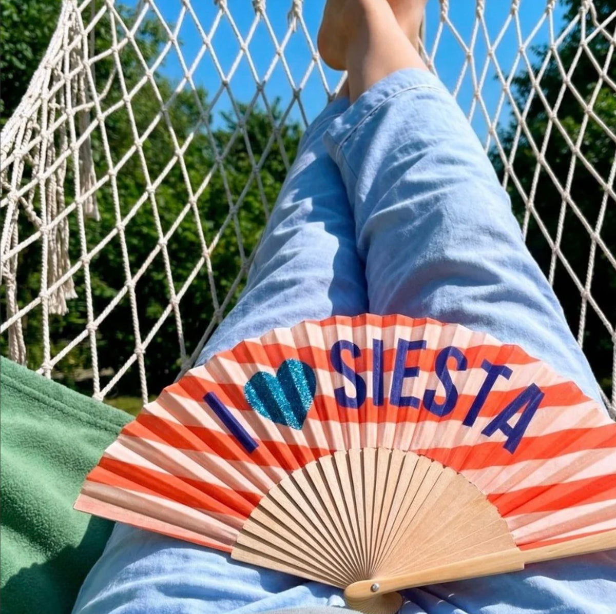 Hand Fans - I Love Siesta.