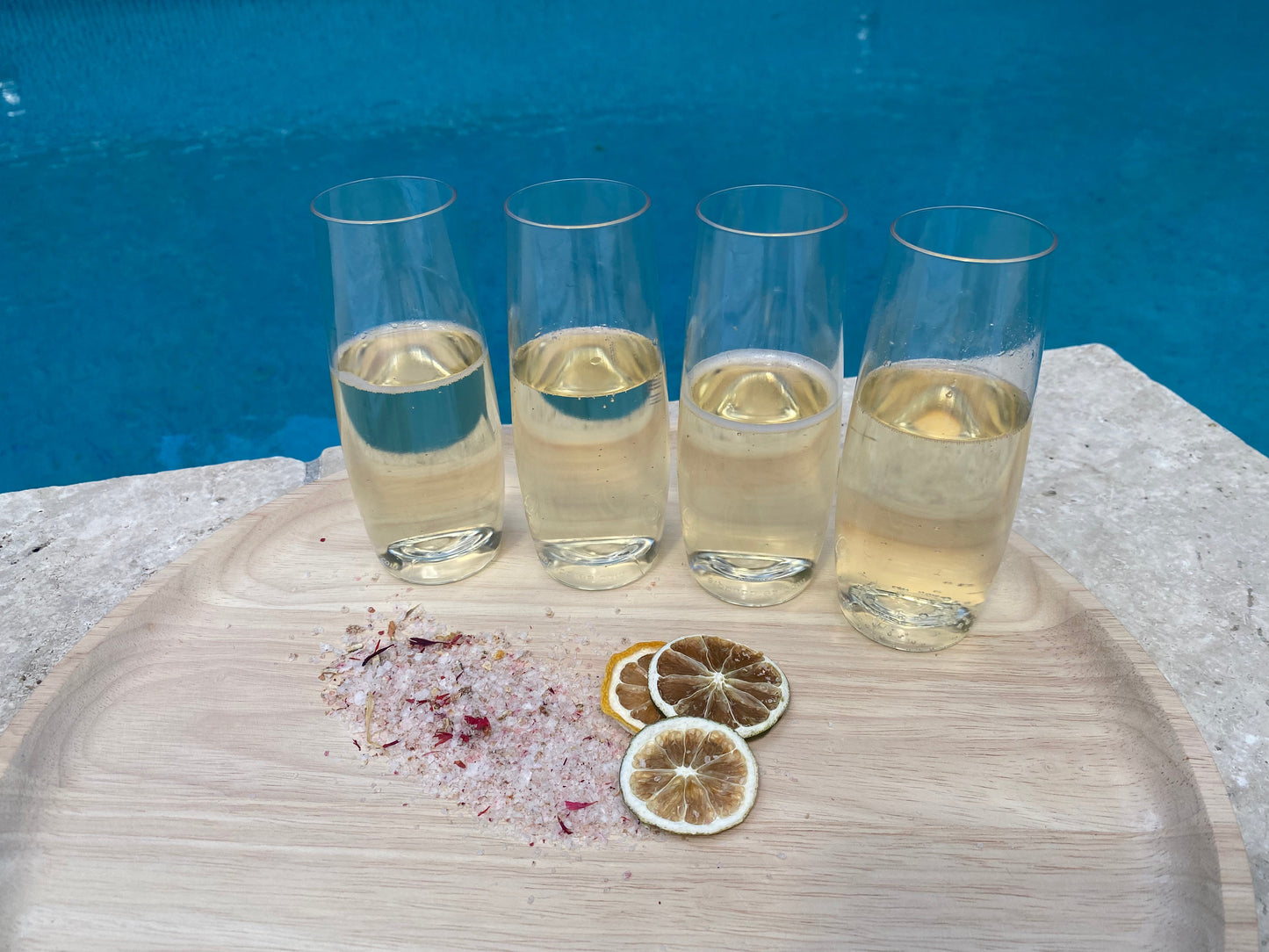 Stemless Champagne Glasses ~ Acrylic.