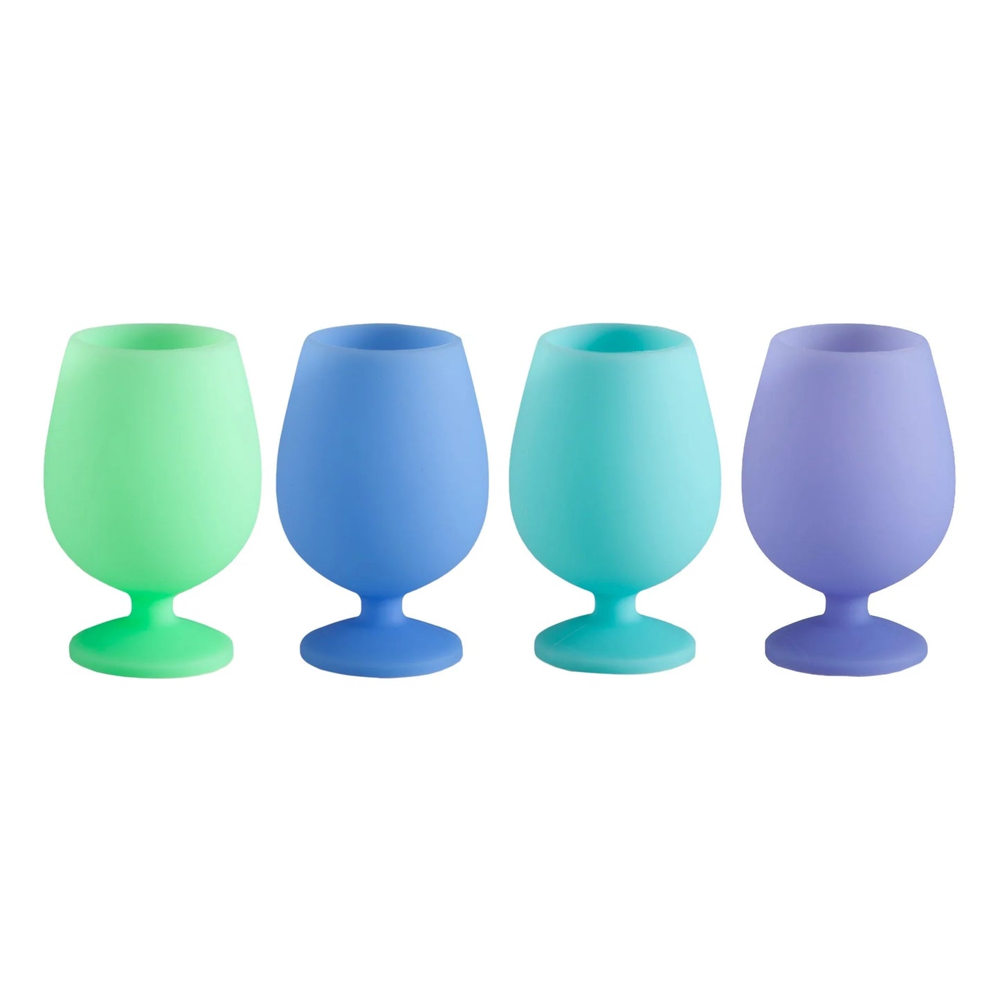 Porter green -marine | stemm | silicone unbreakable wine glasses