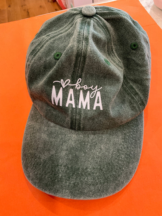 Cap ~ Boy Mama ~ Green Stonewash