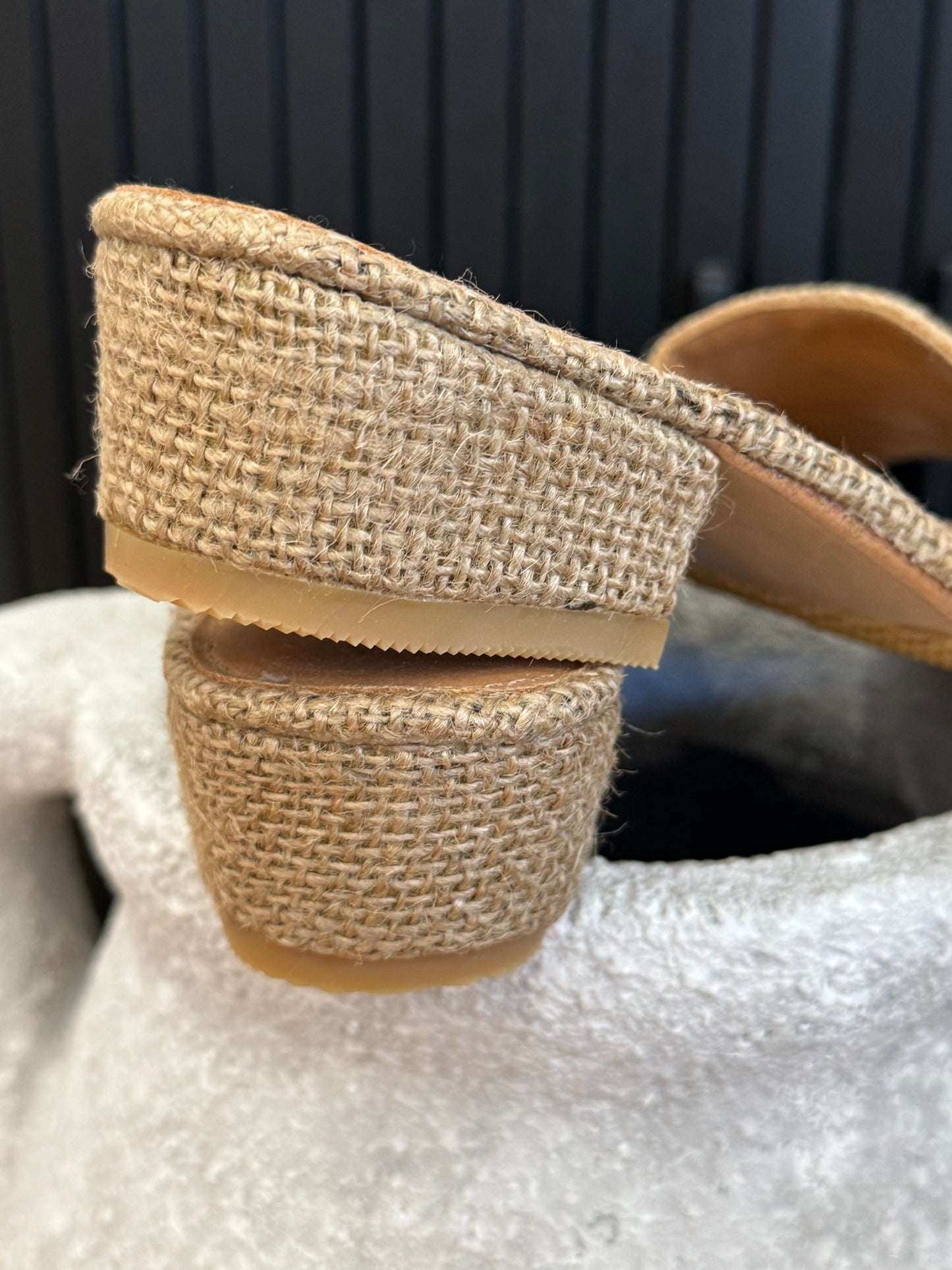 Ladies Hessian Slides