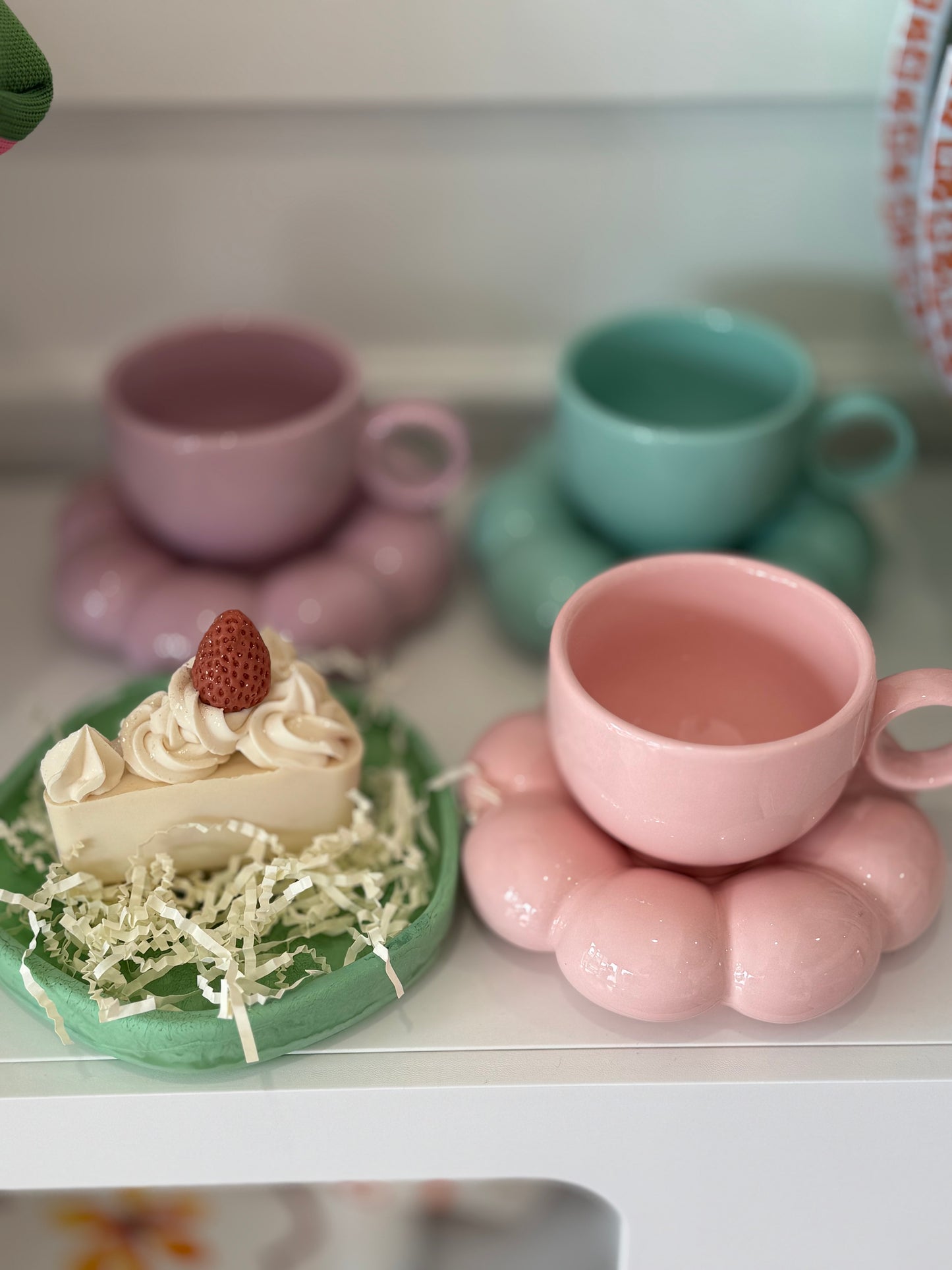 Flower Cup and Saucer Set ~ Lilac