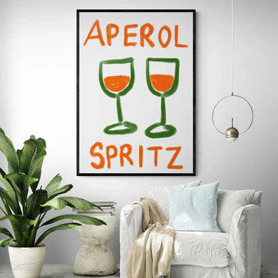 Aperol Spritz | ByalmaklubÿA0 84x119 cm / Framed Print (White)