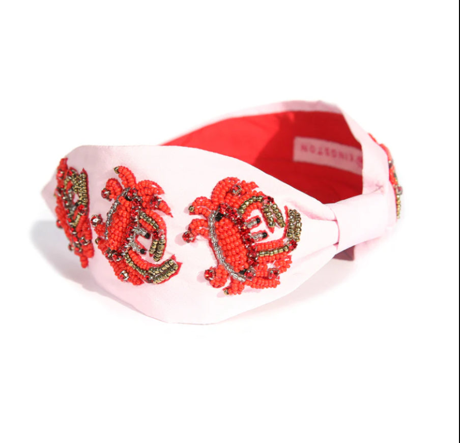 Crab Beaded Headband
