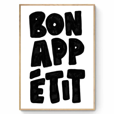 Bon Appetit by Paige Byrne AO 84x119 cm / Framed Print (Natural Timber)