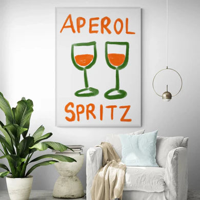 Aperol Spritz | ByalmaklubÿA0 84x119 cm / Framed Print (White)