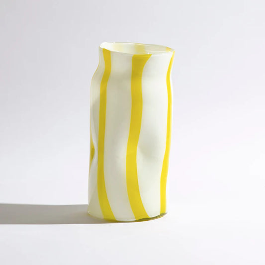 Vase ~ Candy Cylinder Glass ~ Citrus