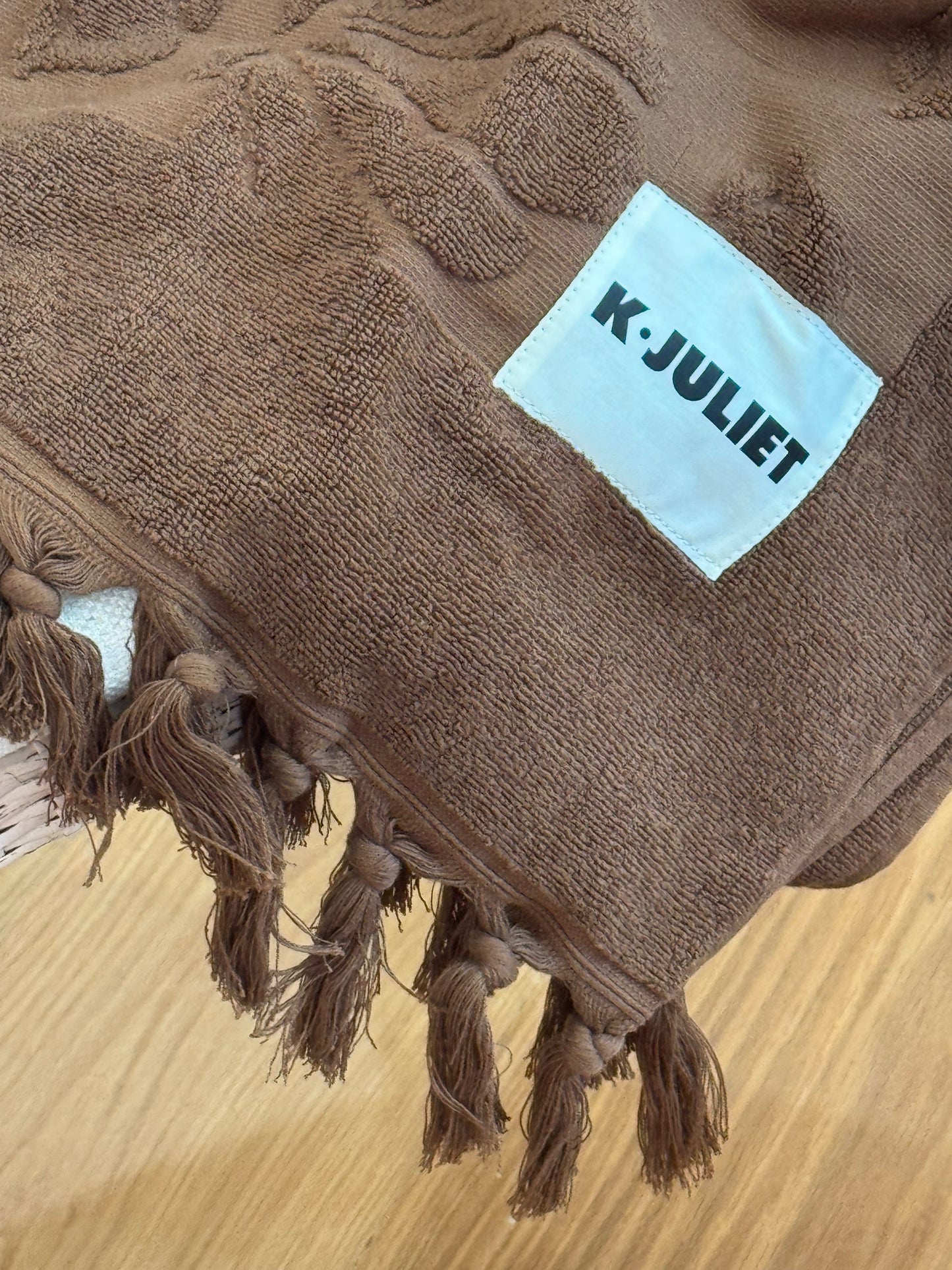 K.JULIET ~ Beach/Bath Towel ~ Chocolate Brown