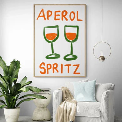 Aperol Spritz | ByalmaklubÿA0 84x119 cm / Framed Print (White)