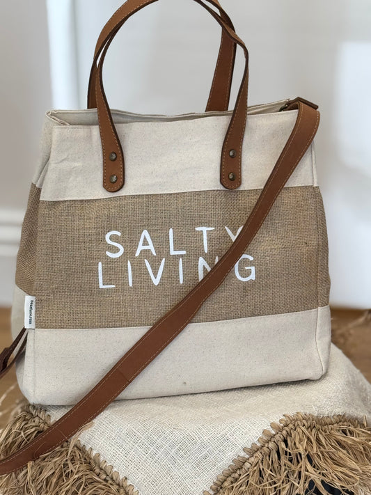 Luxe Jute Tote Bag