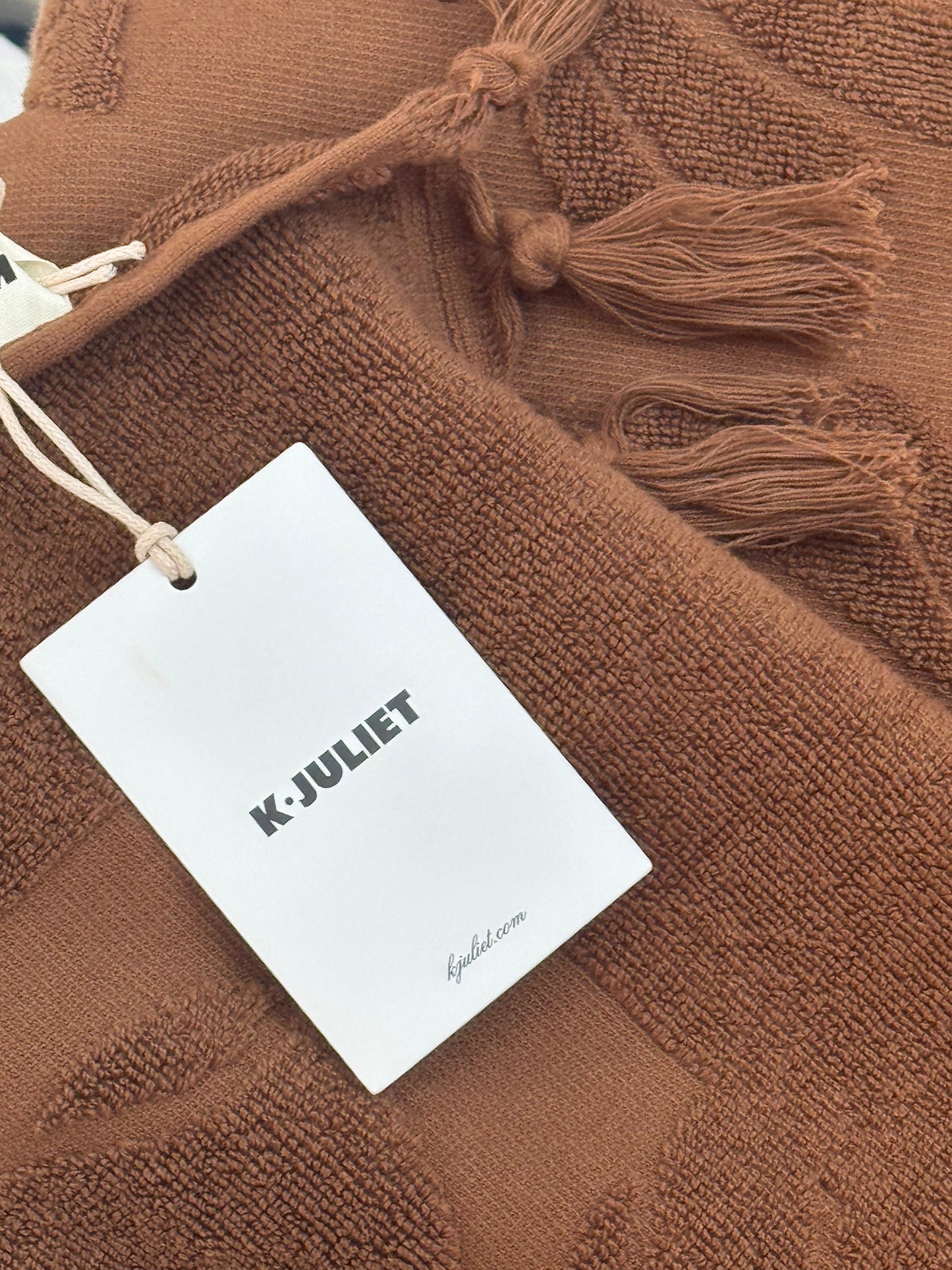 K.JULIET ~ Beach/Bath Towel ~ Chocolate Brown