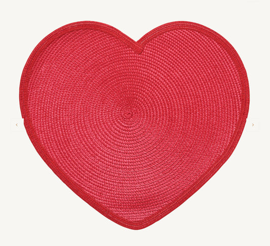 Heart Straw Placemats