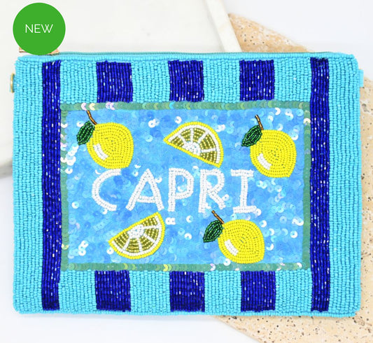 Capri Beaded Clutch ~ 🍋