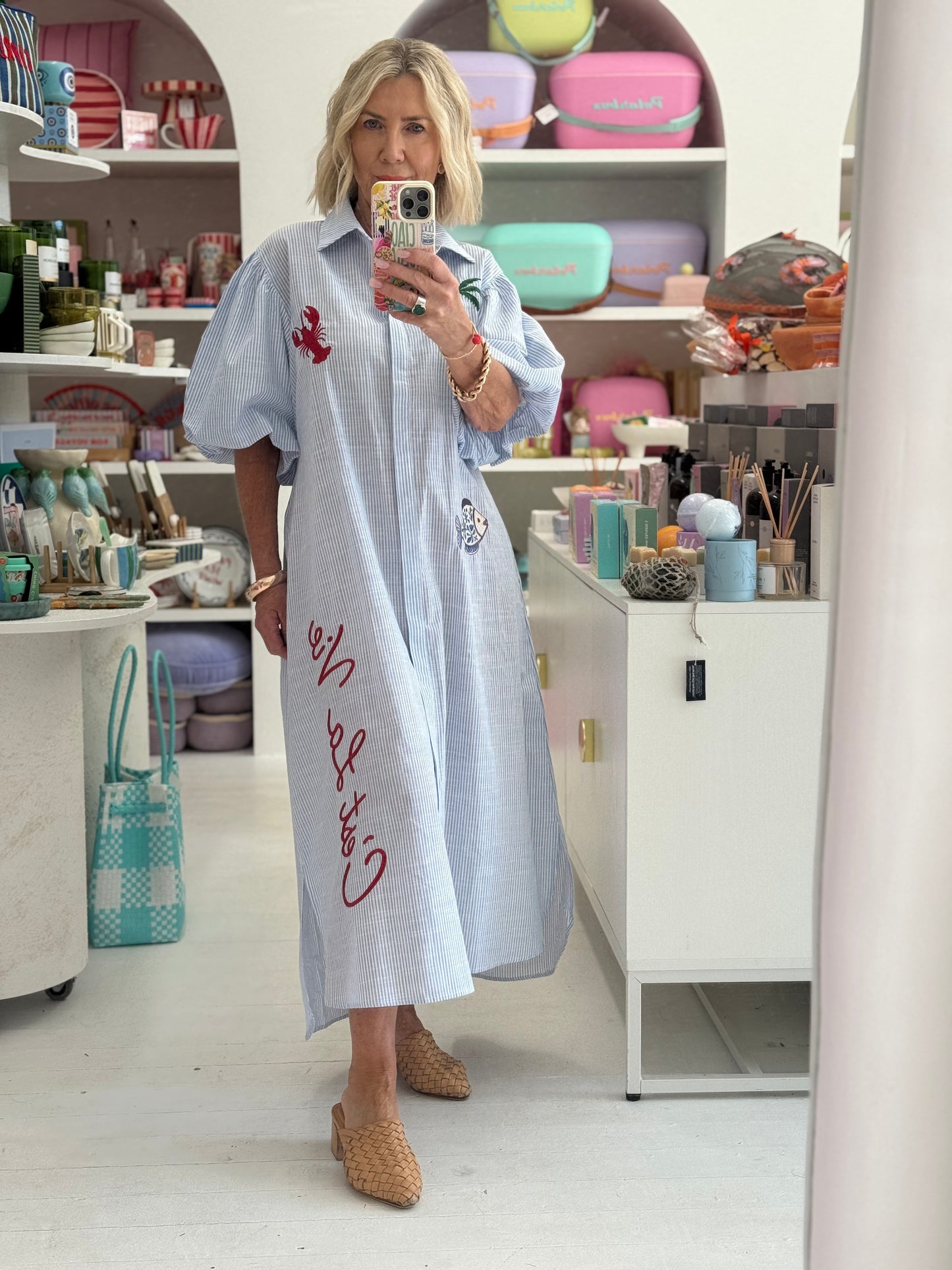 C’ est La Vie Shirt Dress