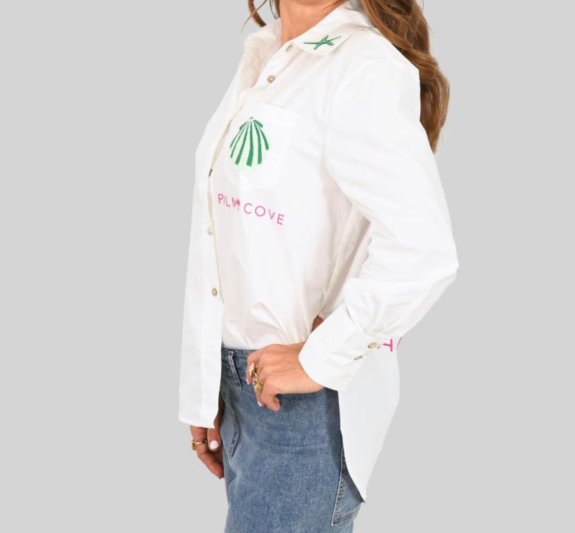Coastal Shell Shirt - White