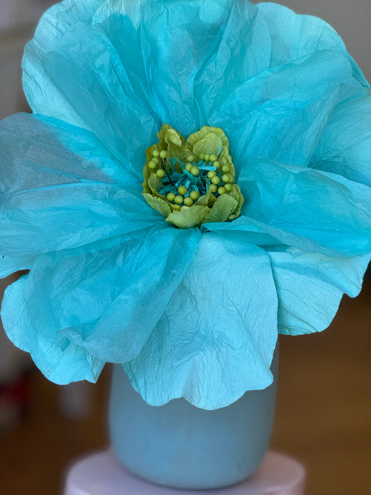 Paper Flower ~ Giant Blue