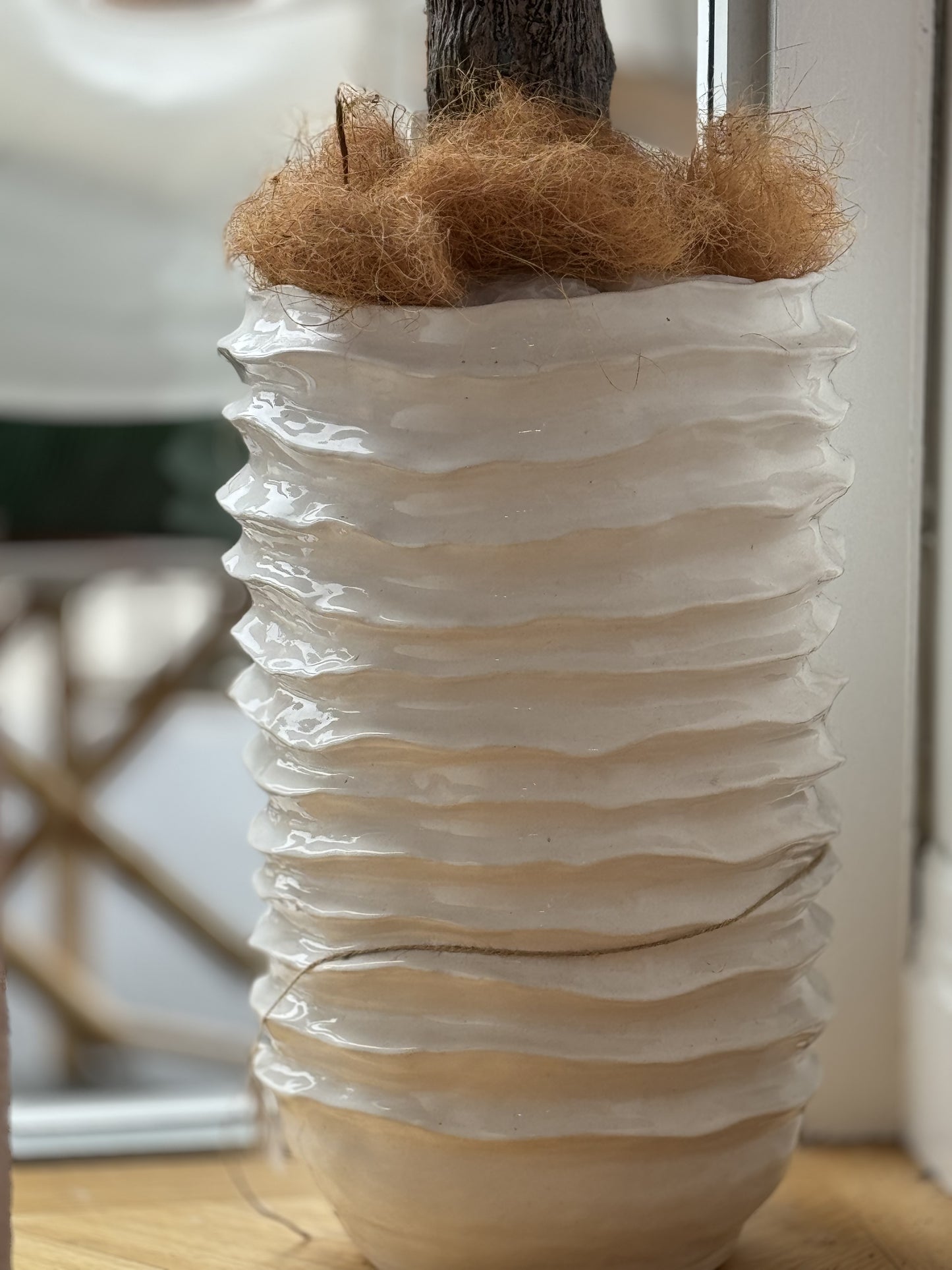 Adriana Tall Vase White 36x36x57cm