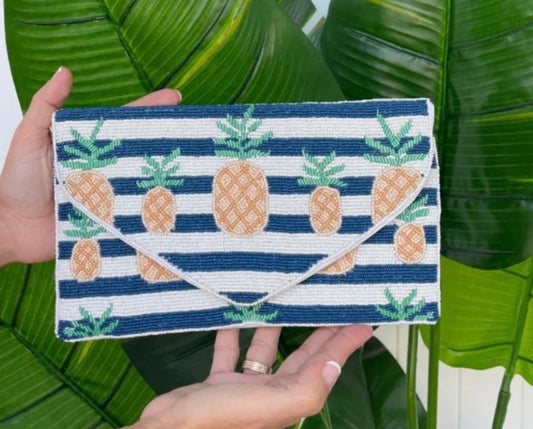 Beaded Clutch~ Pineapple