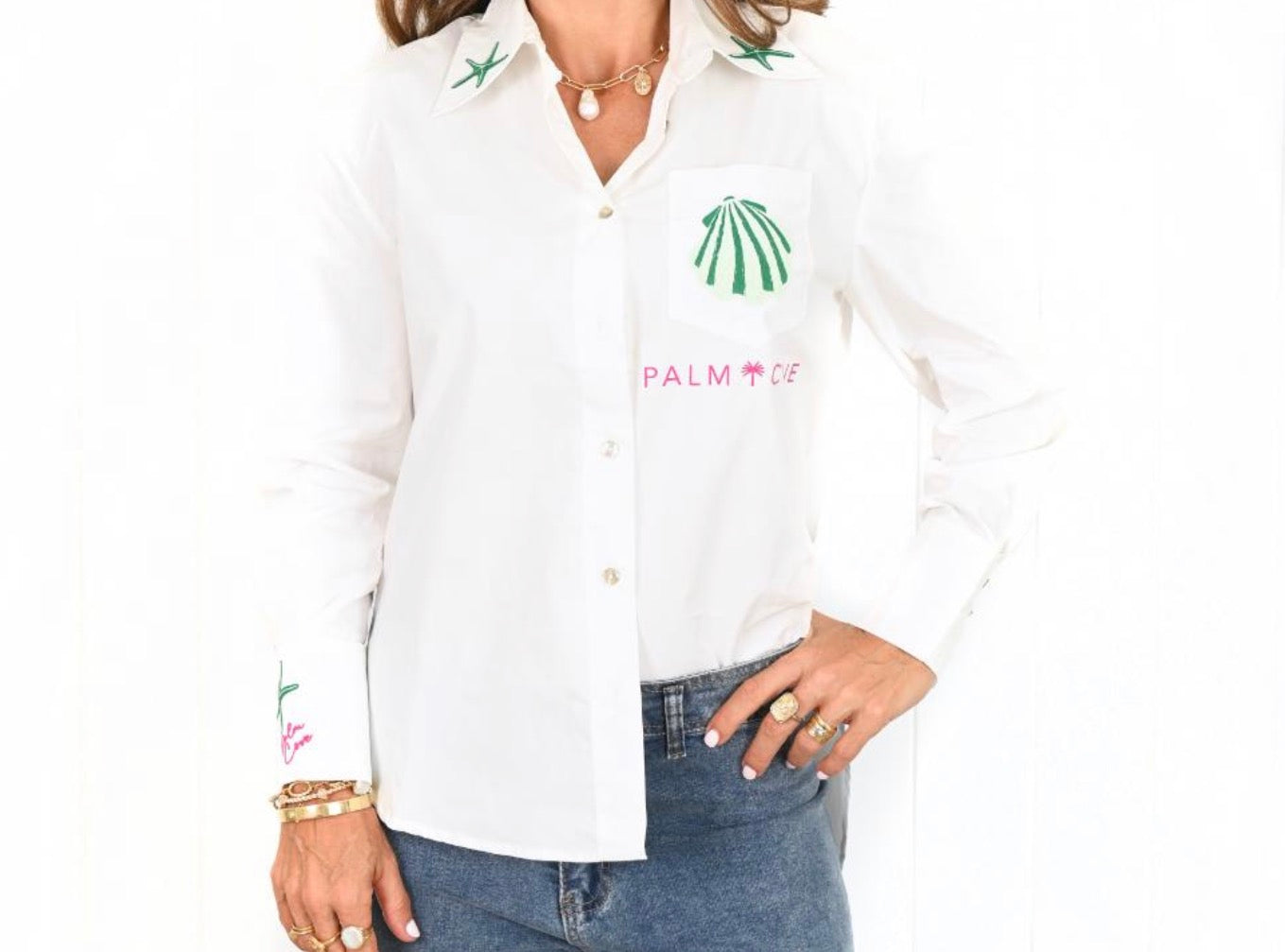 Coastal Shell Shirt - White