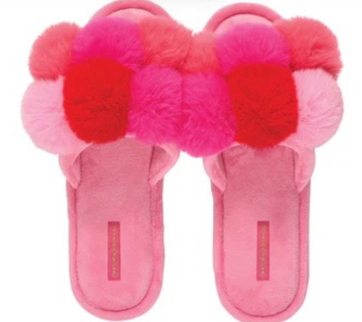 Pom Pom Slippers Muti Pink