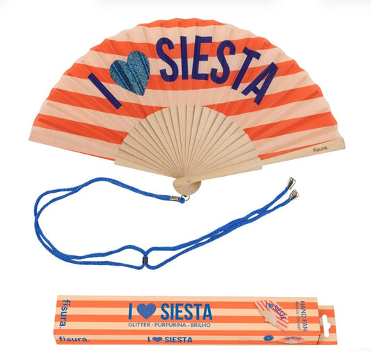 Hand Fans - I Love Siesta.