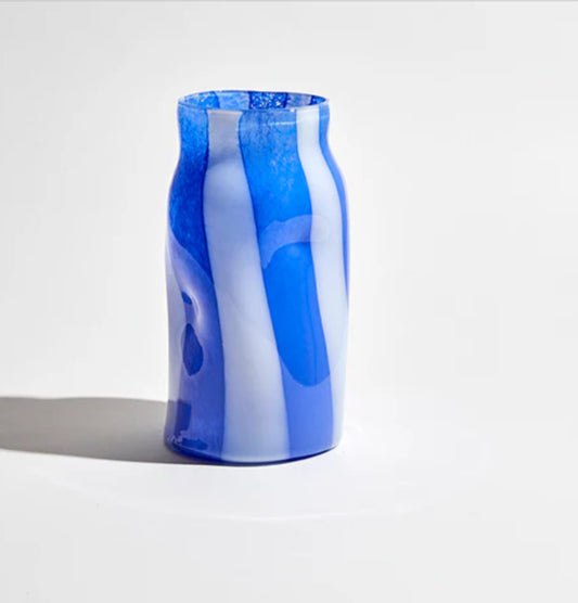 Vase ~ Candy Cylinder ~ Cobalt