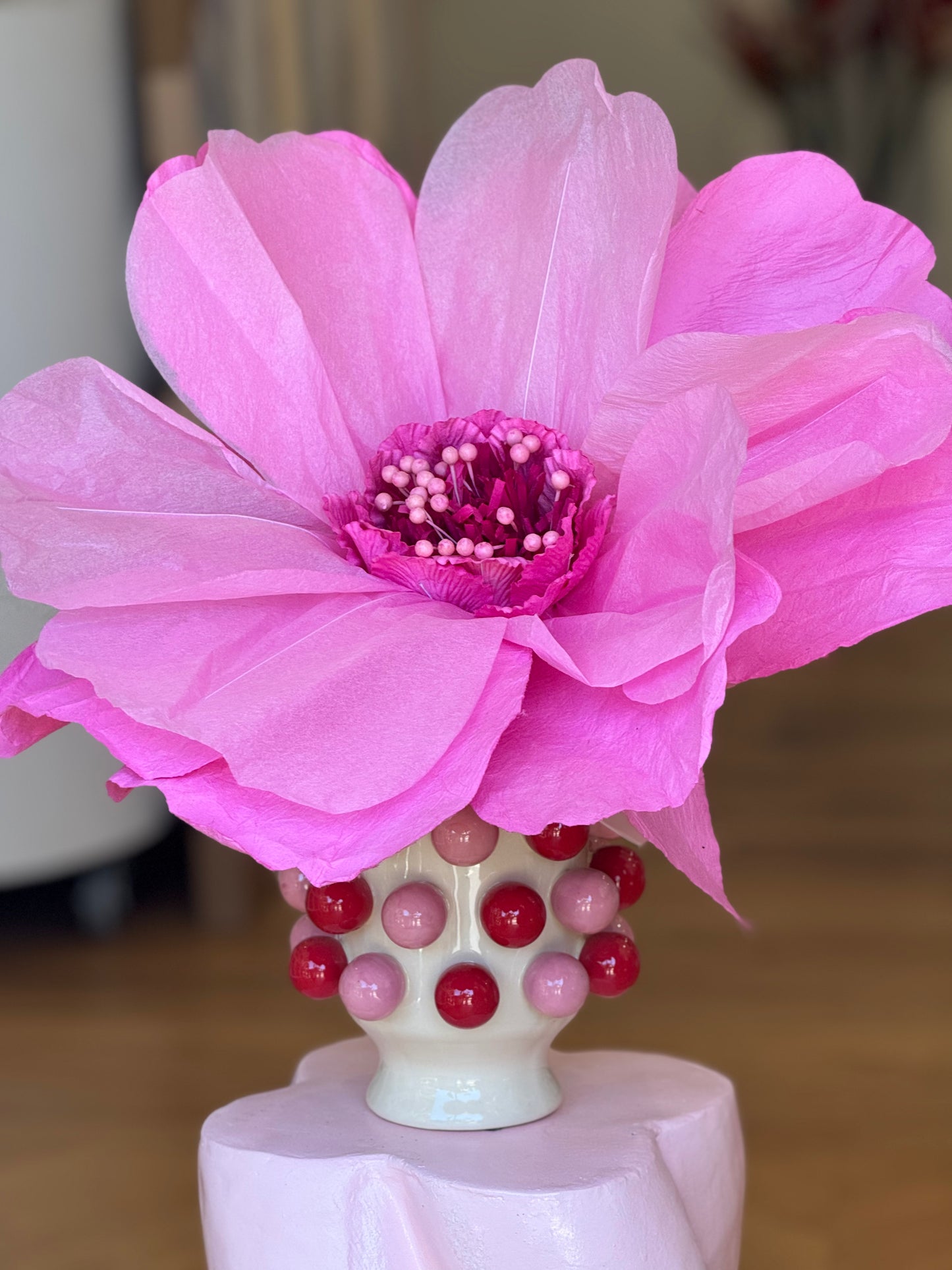 Paper Flower~ Giant Pink