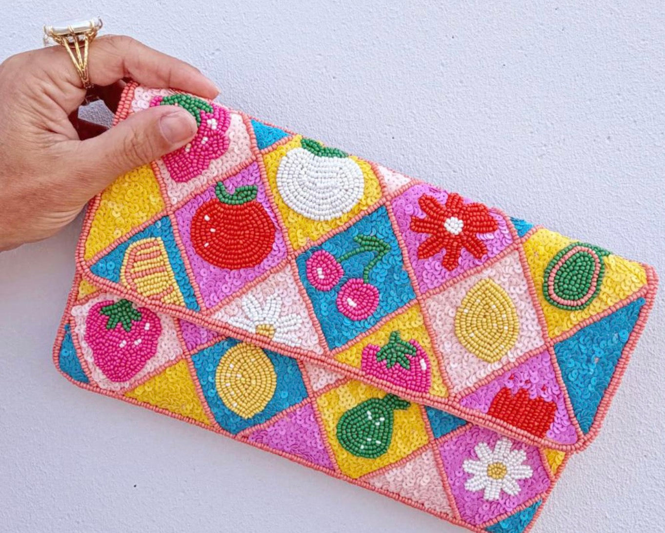 Fruit Beaded Clutch/Bag
