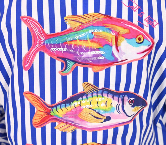 Three Fish Shirt Dress