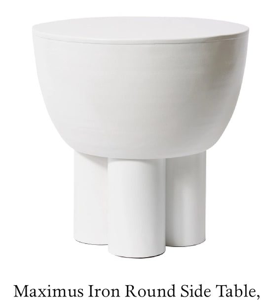 Maximus Side Table White 51x51x51cm