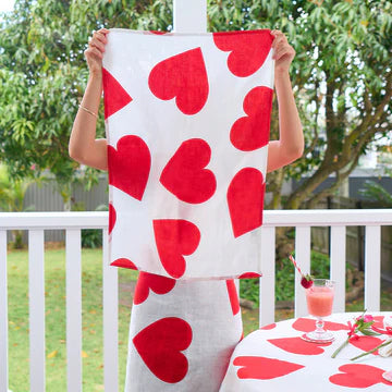 Tea Towel Love Heart