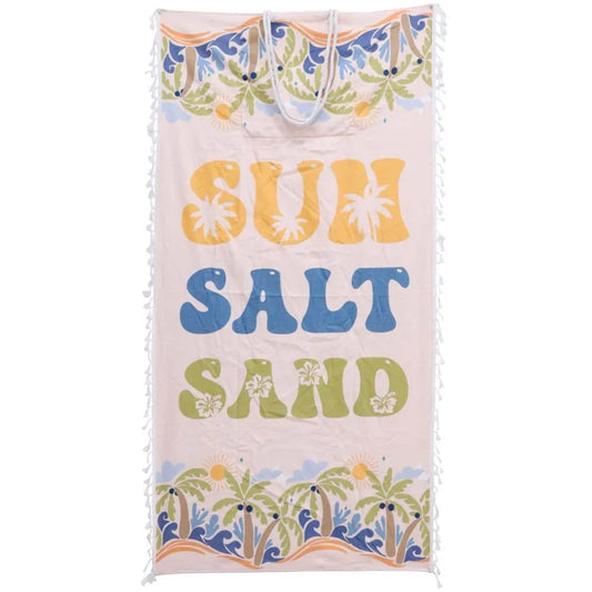 Beach Towel in a Bag Kids  70cmx140cm