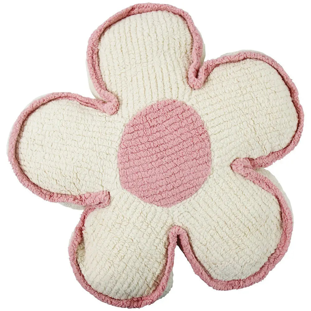 Cushion ~ Flower ~ Cream and pink