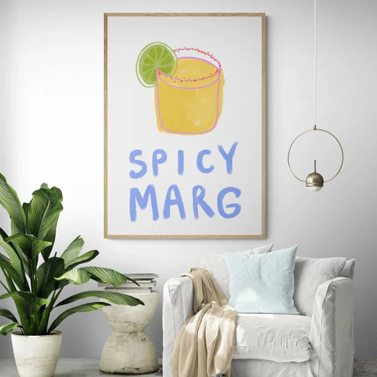 Spicy Marg by Paige Byrne A0 84x119 cm / Framed Print (Natural Timber)