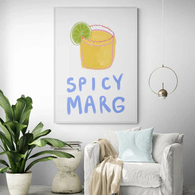 Spicy Marg by Paige Byrne A0 84x119 cm / Framed Print (Natural Timber)