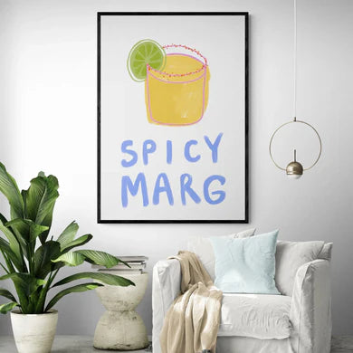 Spicy Marg by Paige Byrne A0 84x119 cm / Framed Print (Natural Timber)