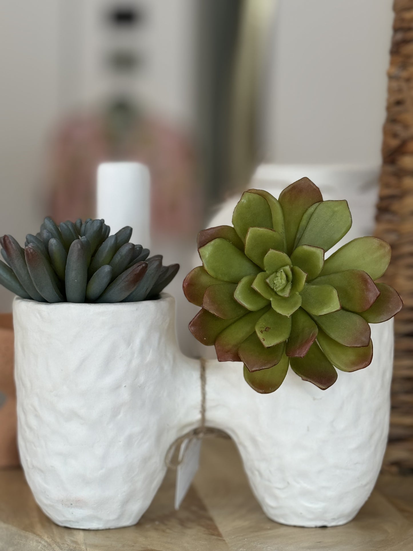 BETSY MULTI PLANTER - WHITE (C)16X27CM