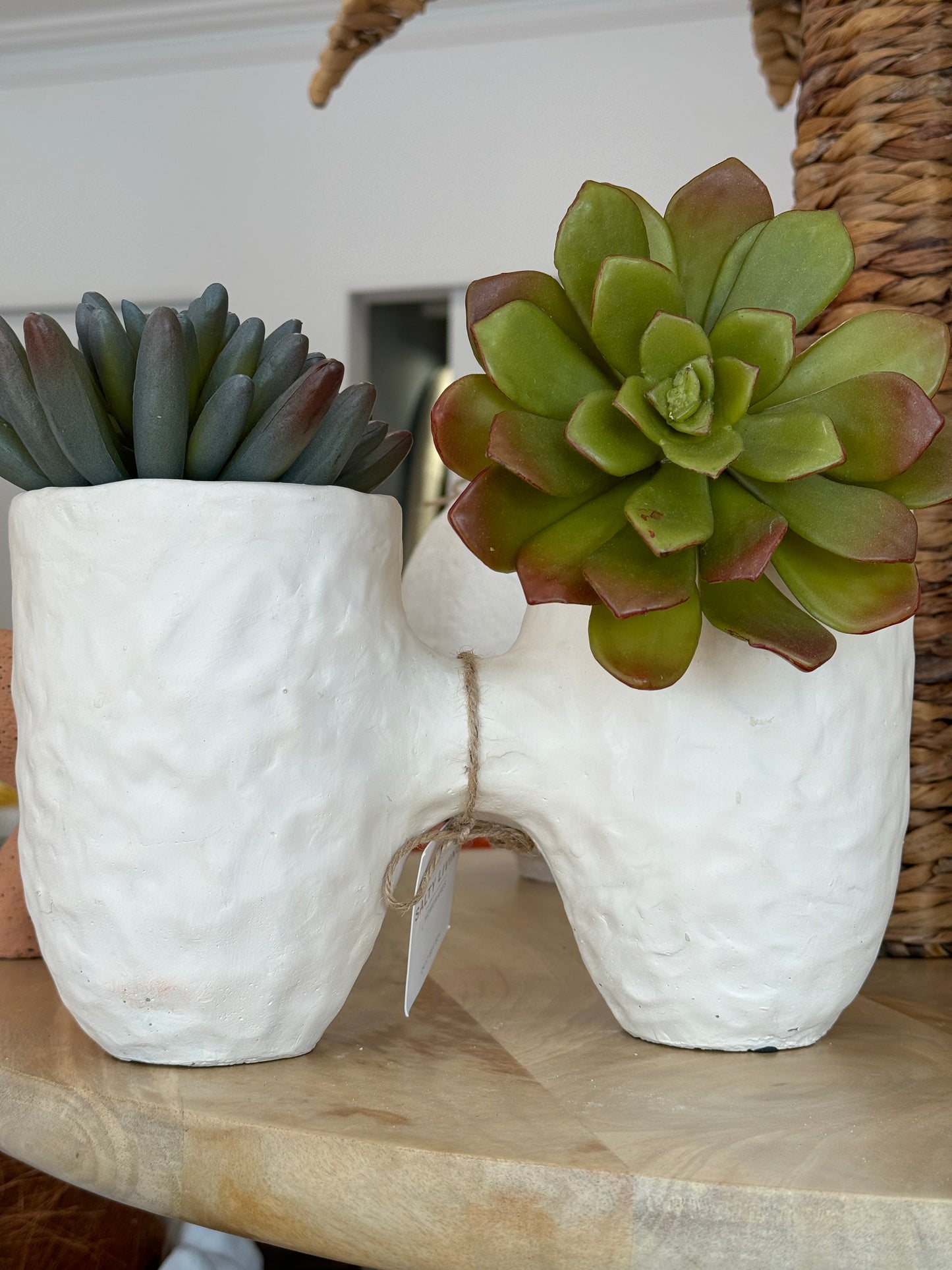 BETSY MULTI PLANTER - WHITE (C)16X27CM
