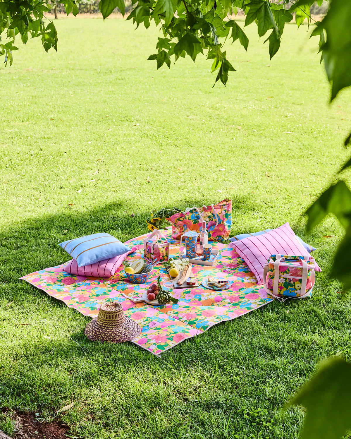 Iced Vovo Stripe Outdoor Cushion