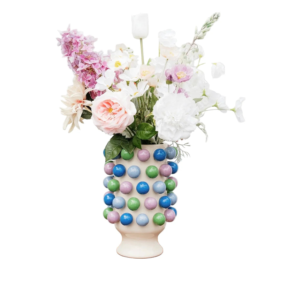 Large Bubble Vase ~ Blue, Green & Purple