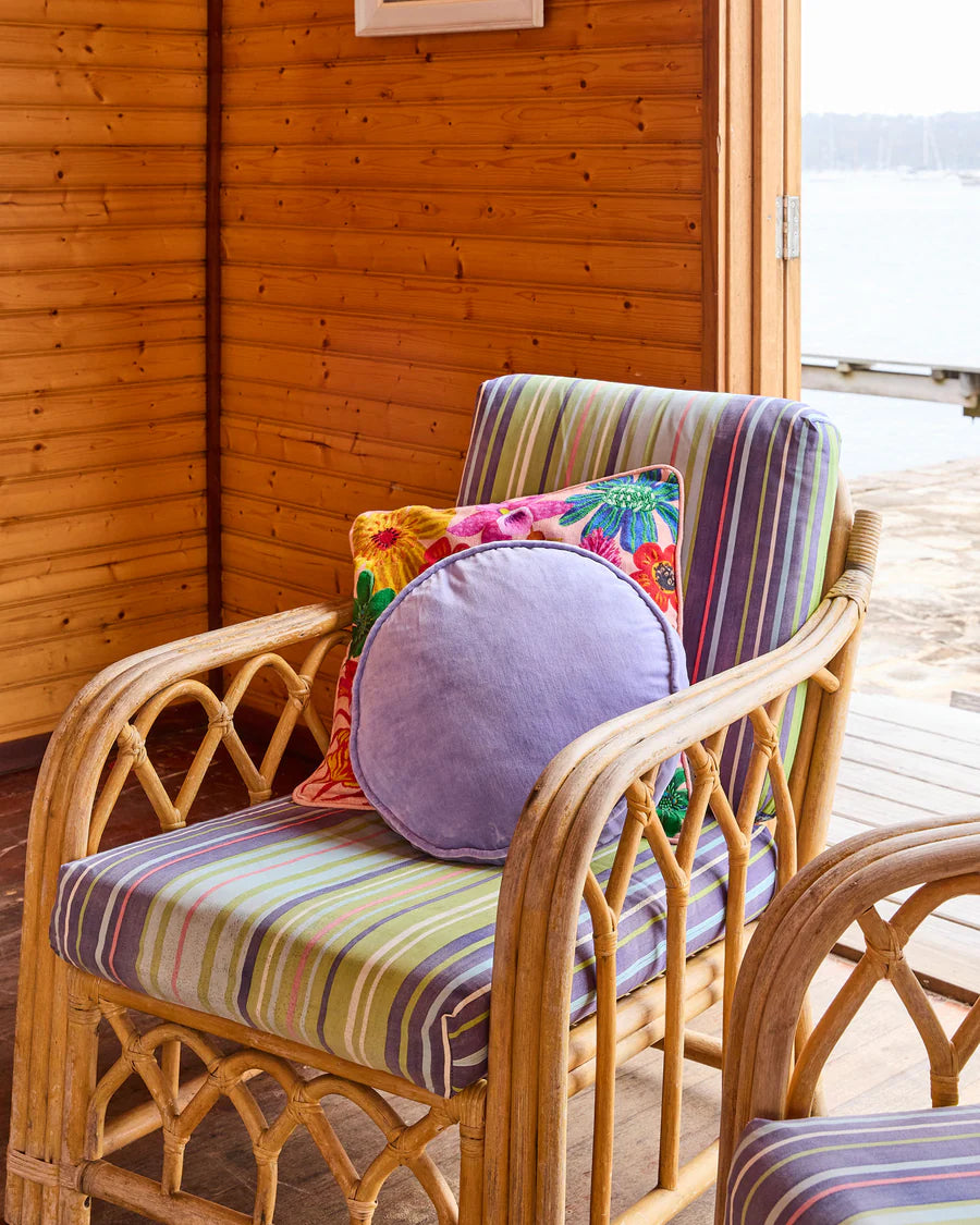 Jacaranda Velvet Pea Cushion