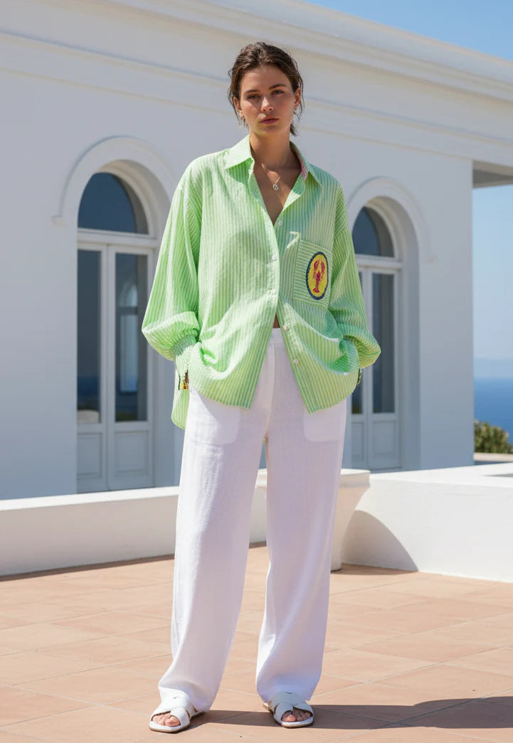 Lobster Shirt - Lime Green