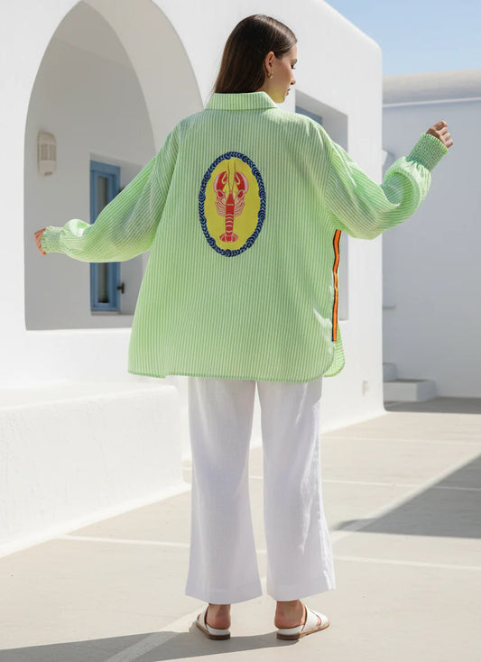 Lobster Shirt - Lime Green